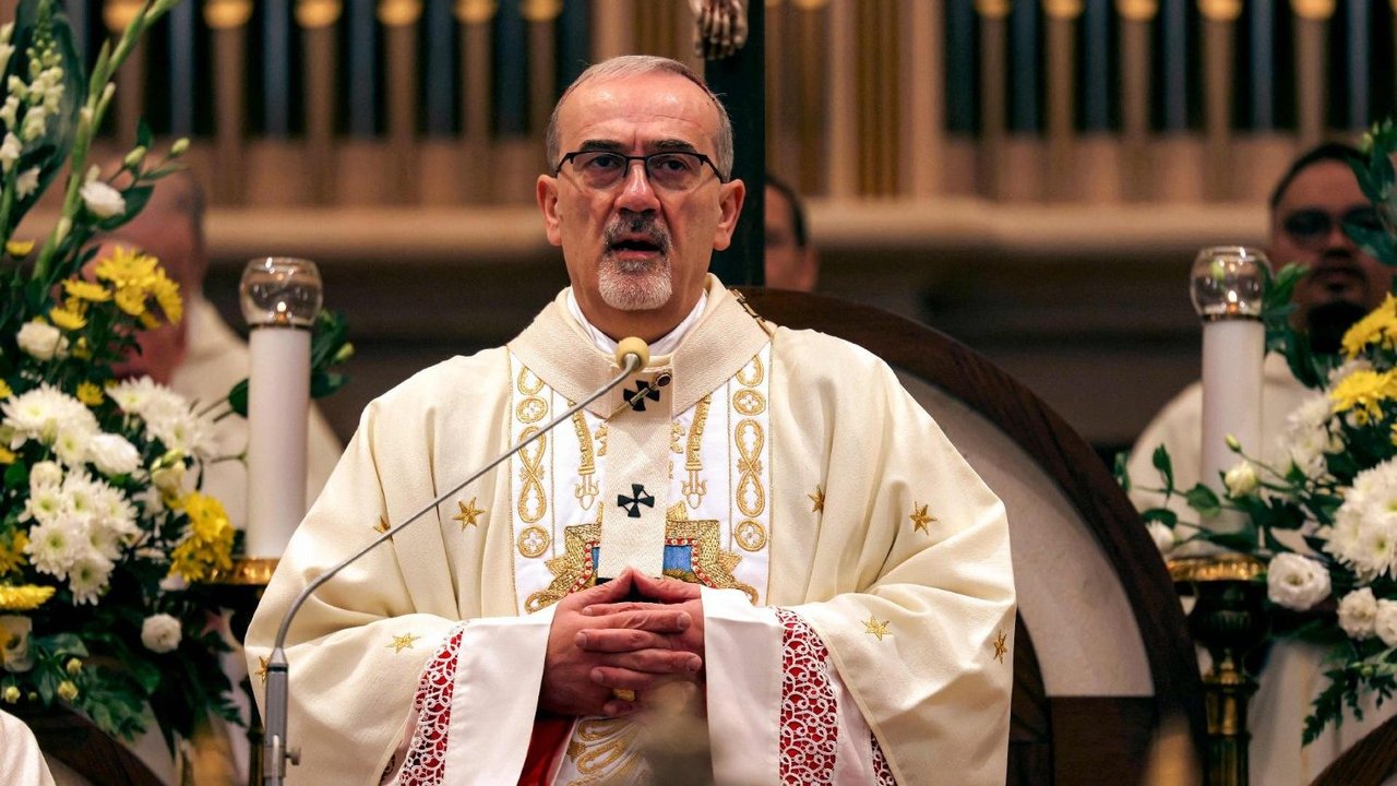 El patriarca de Jerusalén pudo oficiar la Misa de Pascua, pero a puertas cerradas