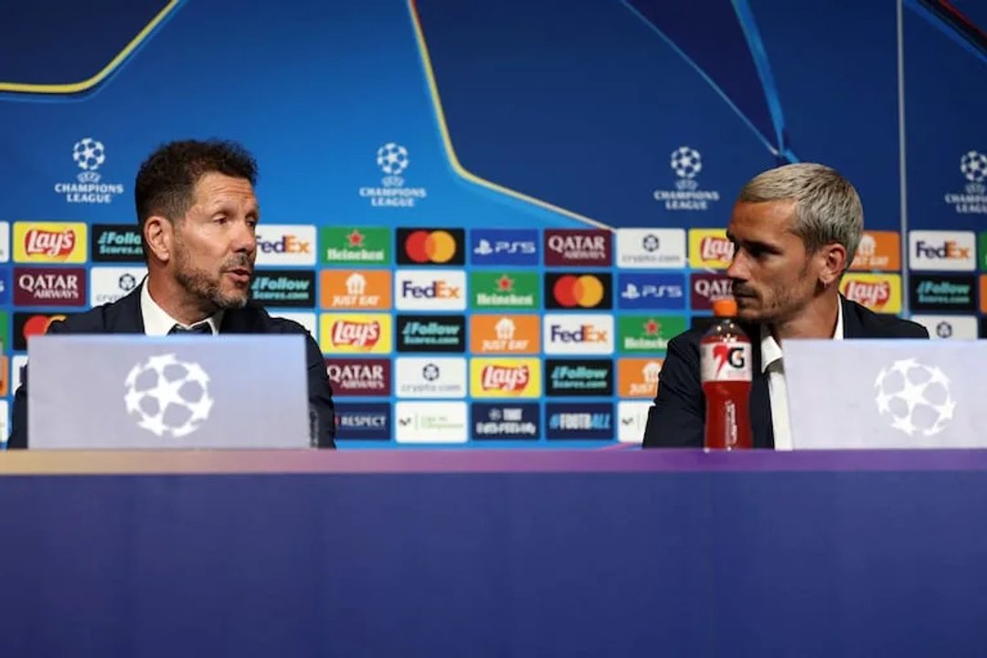 La emotiva arenga de Simeone a Griezmann antes de irse de Atlético de Madrid