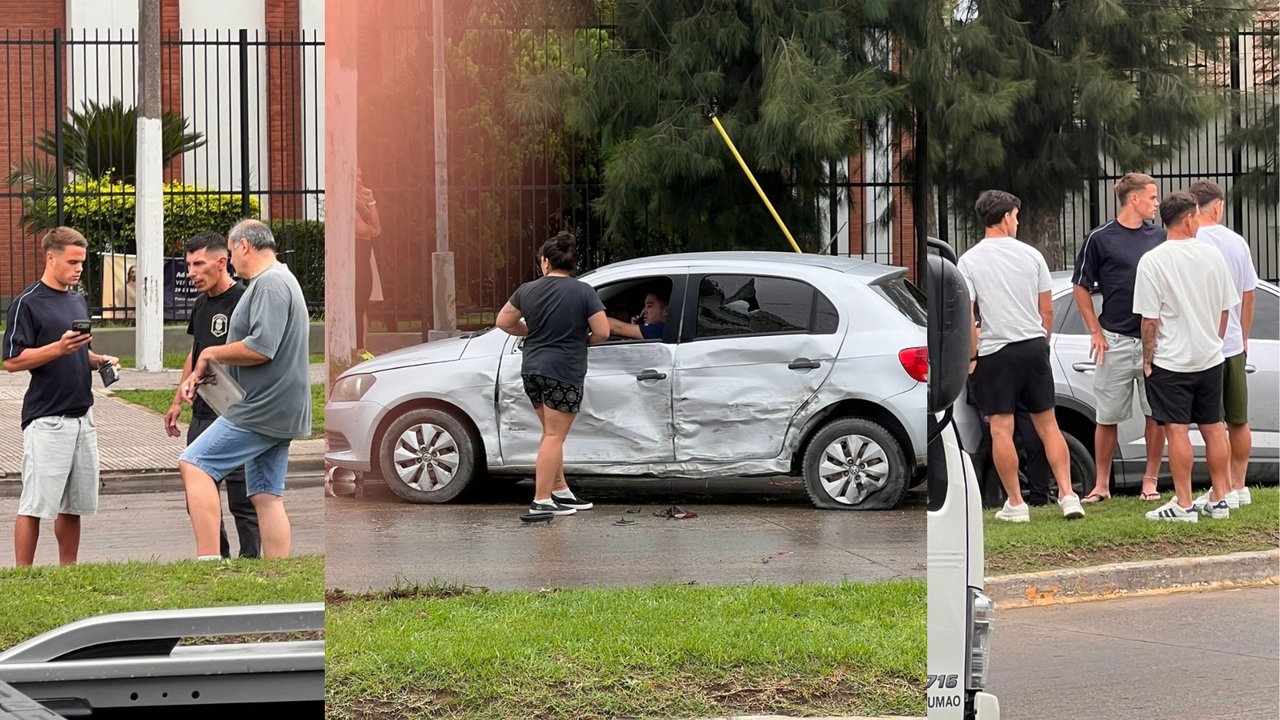 El mediocampista de Gimnasia, Ignacio Miramón, quedó involucrado en un choque múltiple