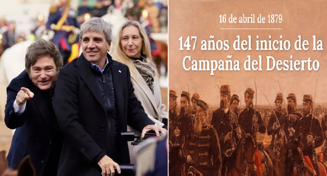 Las redes responden al polémico posteo del Gobierno en el que celebró la campaña del Desierto