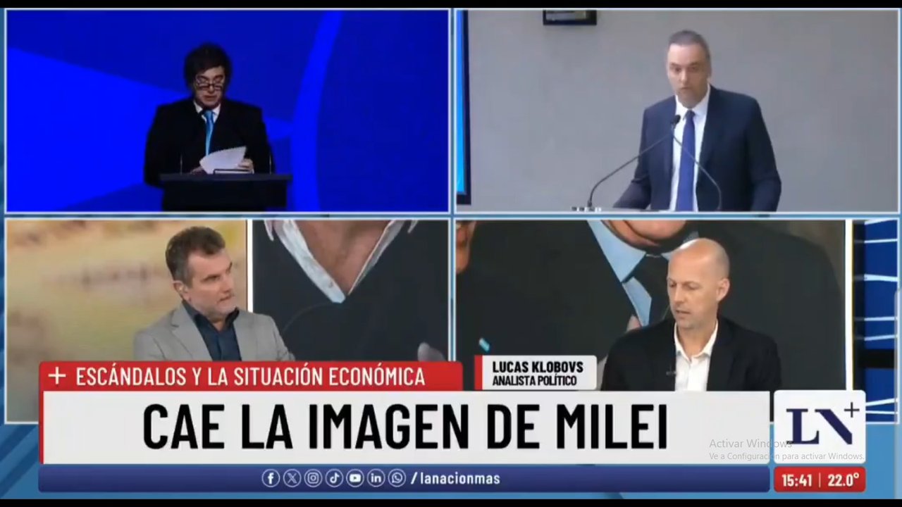 Klobos, analista político: “La caída en la imagen de Milei se debe a que el votante PRO comenzó a alejarse”
