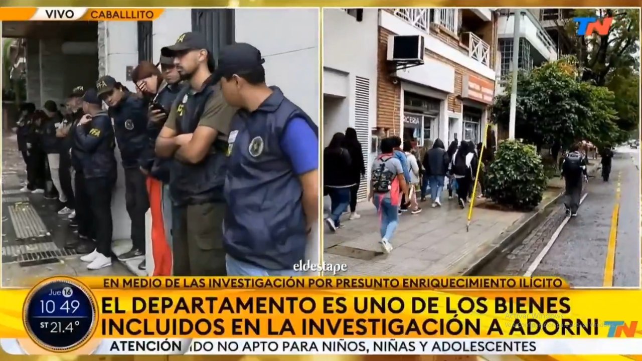 Custodia policial en la casa de Adorni porque anunciaron una olla popular frente a su domicilio