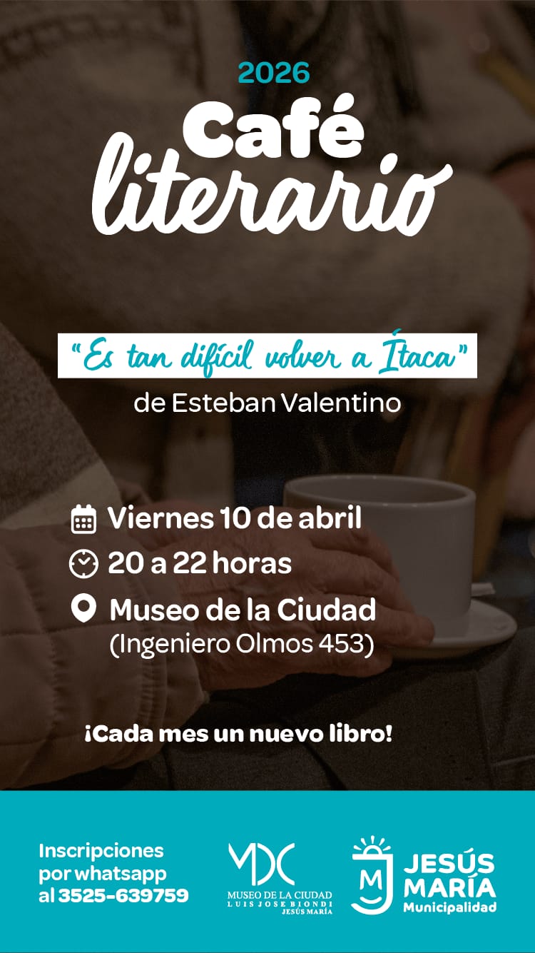 Café Literario: nueva edición en el Museo de la Ciudad
