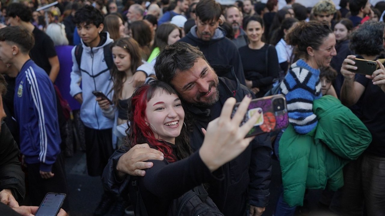 Grabois en la Marcha Universitaria, duro contra el Gobierno: “Déjense de joder con la educación pública”