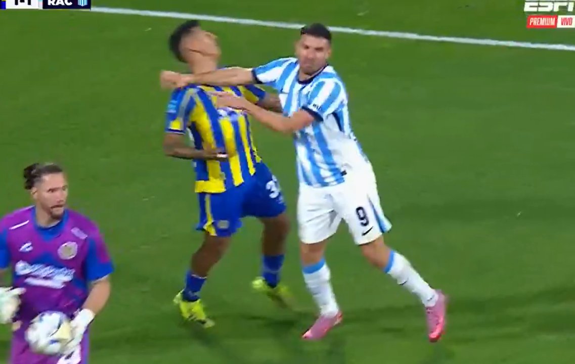 Racing sufrió la polémica expulsión de Maravilla Martínez y quedó con diez ante Rosario Central