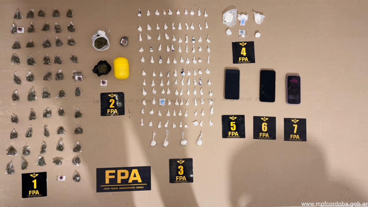 FPA DESMANTELÓ UNA ORGANIZACIÓN NARCO QUE OPERABA EN HUINCA RENANCÓ Y RÍO CUARTO. CUATRO DETENIDAS