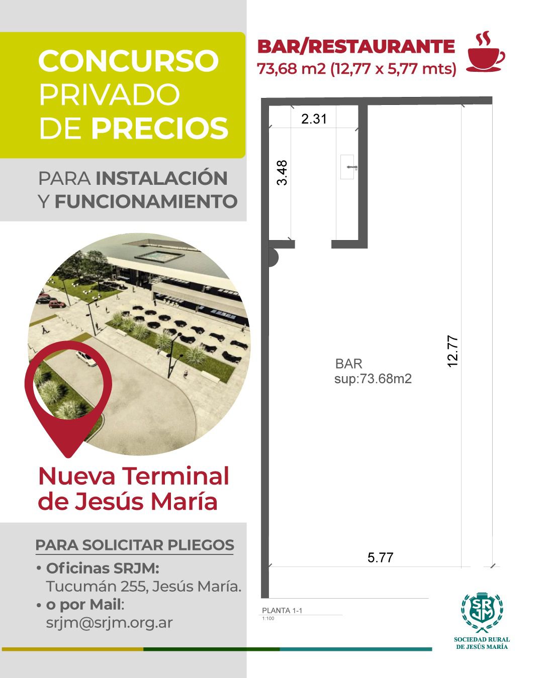 SRJM: LLAMADO A CONCURSO DE PRECIOS