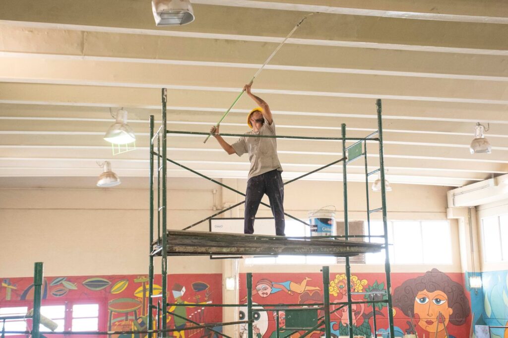 Río Cuarto: se ejecutan arreglos edilicios en la escuela Normal Justo José de Urquiza y en otros nueve establecimientos