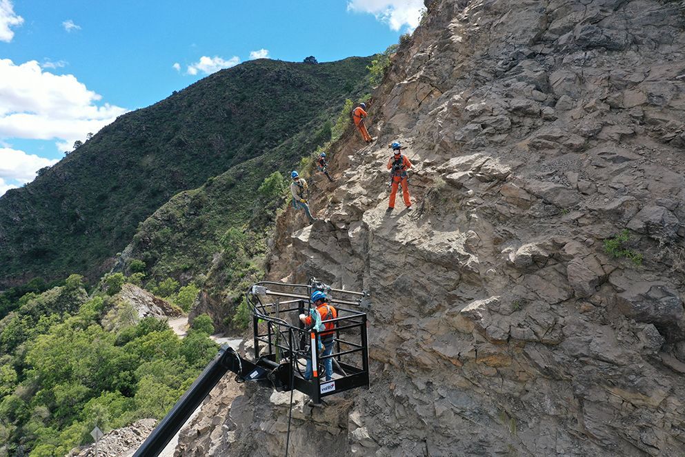 Túneles de Taninga: avanzan las obras de emergencia en la Ruta Provincial 28