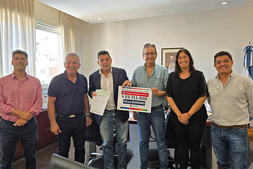 Escuelas de Cintra y Villa Giardino se conectarán a la red de gas natural