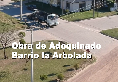 La obras de adoquinado en el Barrio La Arbolada Sur alcanza avance del 55 %